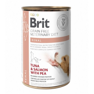 Brit grain free veterinary diet renal canino